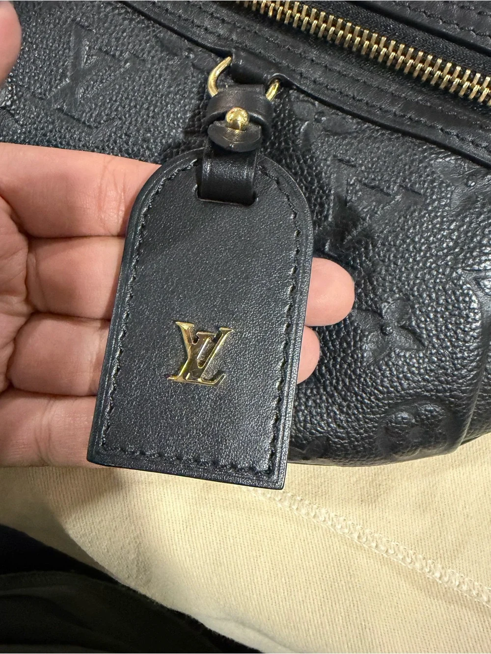Louis Vuitton High rise bum bag black